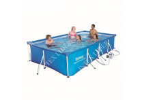 26364 Каркасный бассейн Rectangular Ultra Frame 7,32х3,66х1,32м Intex+песч.фильтр 7900 л/ч